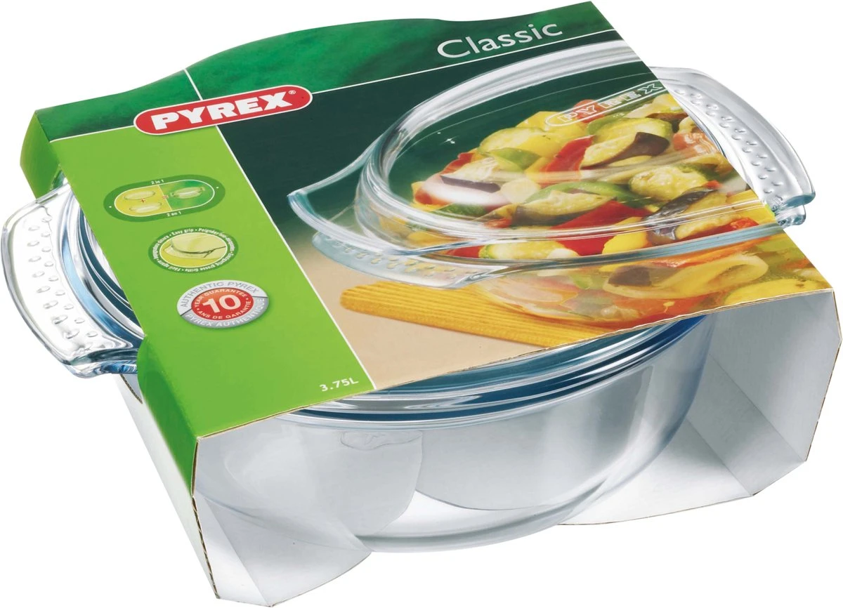 Pyrex Classic Easy Grip Ovenschaal 3,5 L + 1,4 L - 32 X 27 X 14 Cm 5 Pyrex Classic Easy Grip Ovenschaal 3,5 L + 1,4 L - 32 X 27 X 14 Cm - Afbeelding 3