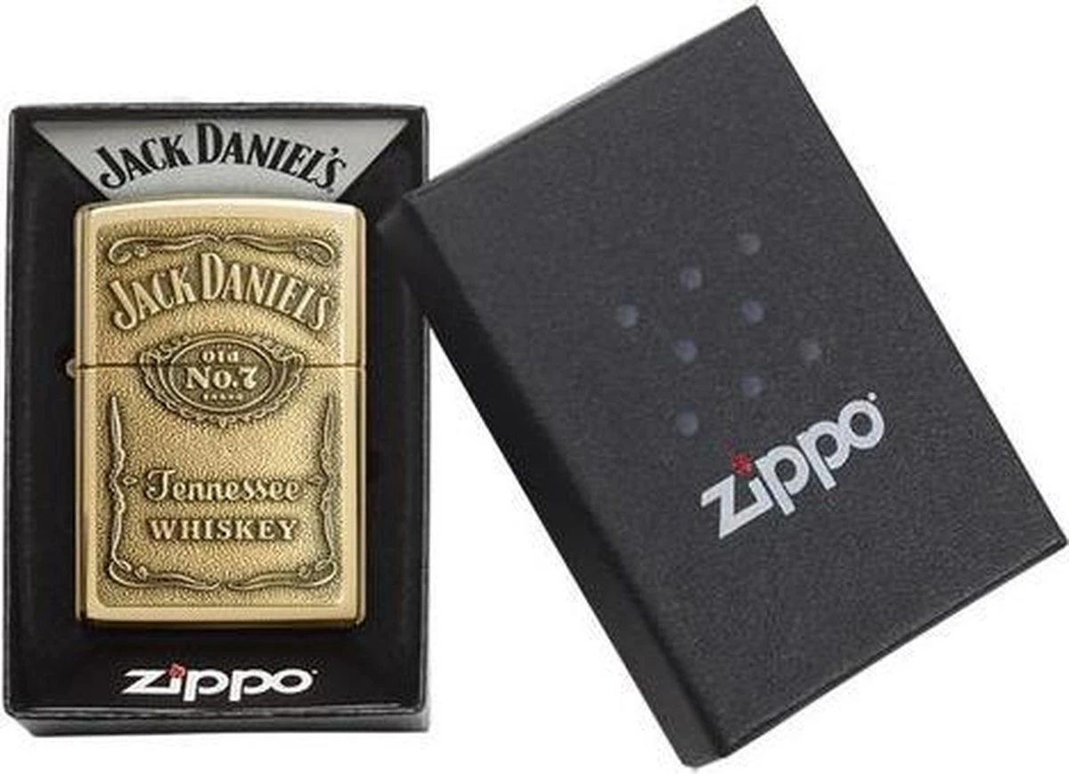 Aansteker Zippo Jack Daniel's Label Brass Emblem 6 Aansteker Zippo Jack Daniel's Label Brass Emblem - Afbeelding 4
