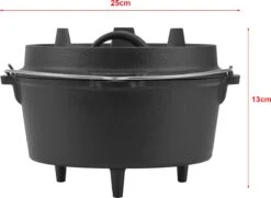 Dutch Oven Enkhuizen Met Deksel Gietijzer Zwart 4,2 L 15 Dutch Oven Enkhuizen Met Deksel Gietijzer Zwart 4,2 L -Bbq Gereedschap Winkel 1200x877 1