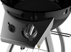 Accente Outdoor Gas BBQ - ø 45 Cm- Inclusief Grillplaat & Gasslang - Zwart -Bbq Gereedschap Winkel 1200x883