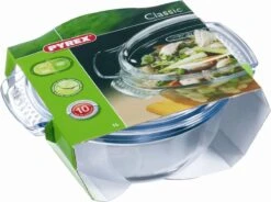 Pyrex Classic Ovenschaal Rond - Inclusief Deksel - Borosilicaatglas - 1,4 Liter - Transparant -Bbq Gereedschap Winkel 1200x895