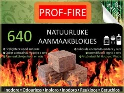 PROF-FIRE - 640 Aanmaakblokjes Bruin- Voordeelbox - Ecologisch - Milieuvriendelijk - CO2 Neutraal - Fire-Up Kwaliteit -Bbq Gereedschap Winkel 1200x900 4