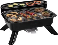 Princess 112252 Hybride Barbecue – Elektrische BBQ - Tafelmodel - 2000W - 44x 29cm - Gebruik Elektrisch Of Met Kolen -Bbq Gereedschap Winkel 1200x930 1