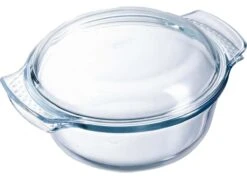 Pyrex - Classic Ovenschaal Rond Met Deksel 3,5 Liter - Transparant