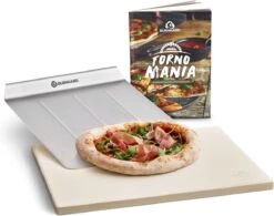 Burnhard Pizzasteen 38 X 30 X 1,5 Cm + Pizzaschep 30 Burnhard Pizzasteen 38 X 30 X 1,5 Cm + Pizzaschep -Bbq Gereedschap Winkel 1200x949 2
