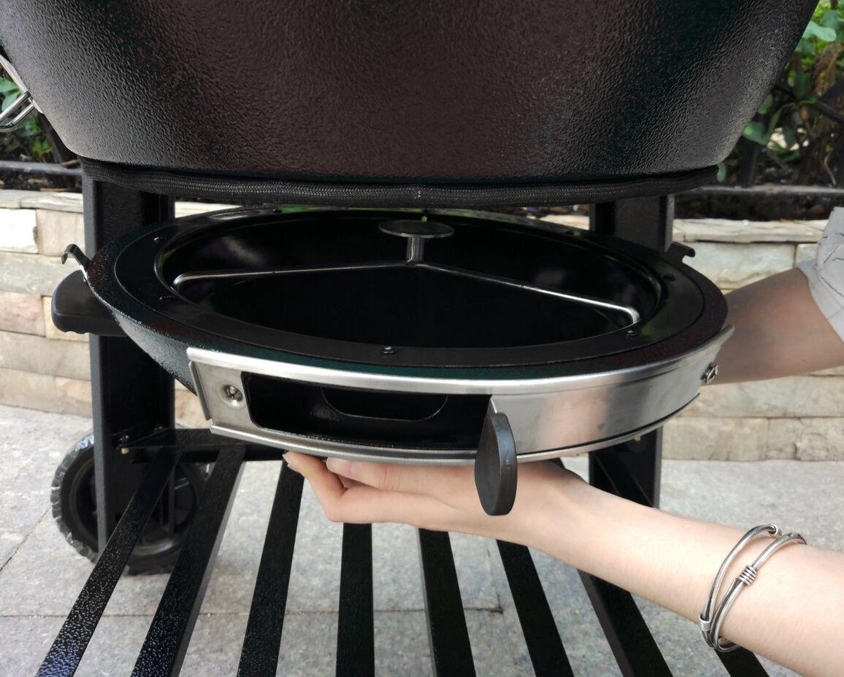 Apache Grill 21 Inch Kamado BBQ Egg | Houtskool | Zwart | Ø 50cm Grill Oppervlak | Dubbelwandig & Geïsoleerd 8 Apache Grill 21 Inch Kamado BBQ Egg | Houtskool | Zwart | Ø 50cm Grill Oppervlak | Dubbelwandig & Geïsoleerd - Afbeelding 6