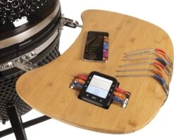 Patton - Kamado 21" - Premium Black - Keramische Barbecue - Incl. Bluetooth Kerntemperatuurmeter - LED Verlichting - Large - Compleet - Zwart -Bbq Gereedschap Winkel 1200x969 1