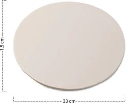 MaxxHome Pizzasteen - BBQ Steen - Pizzasteen Voor De Lekkerste Bereiding Van Een Pizza Op Jouw Barbecue Of In De Oven - Pizza Steen Rond - Medium (33 Cm) -Bbq Gereedschap Winkel 1200x986