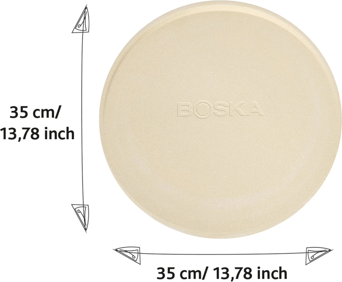 Boska Pizzasteen Deluxe L - Voor Oven & BBQ - Knapperige Pizza's - Ø 35 Cm - BBQ Accessoires 12 Boska Pizzasteen Deluxe L - Voor Oven & BBQ - Knapperige Pizza's - Ø 35 Cm - BBQ Accessoires - Afbeelding 10