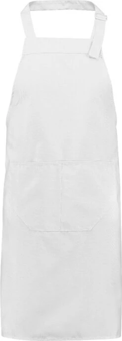 Benza Professioneel Schort Keukenschort 75 X 85 Cm - Wit