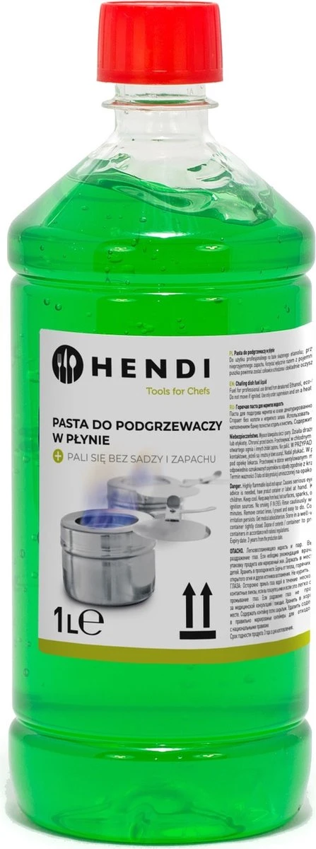 Hendi Brandpasta Voor Chafing Dish - Brandgel Fles - 1 Liter 3 Hendi Brandpasta Voor Chafing Dish - Brandgel Fles - 1 Liter