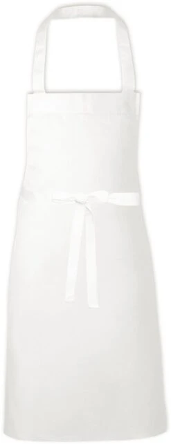 Link Kitchen Wear Keukenschort Van 100% Ecologisch Geteelde Katoen, Off White.