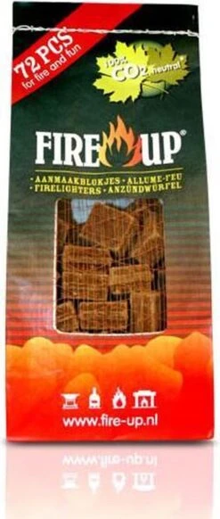 Fire-Up Aanmaakblokjes Bruin Zak/72st -Bbq Gereedschap Winkel 509x1200