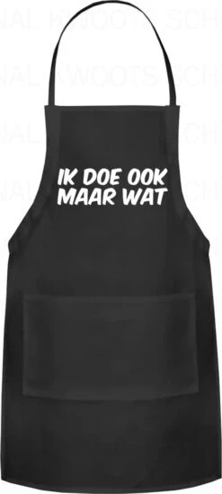 IK DOE OOK MAAR WAT Unisex Schort - Zwart - One Size (volwassenen) - Keuken Schort - Barbeque BBQ Schort - Bedieningsschort - Grappige Teksten - Original Kwoots- Voor Zowel Mannen Als Vrouwen - Verstelbaar - Wasbaar - Cadeau - Apron 13 IK DOE OOK MAAR WAT Unisex Schort - Zwart - One Size (volwassenen) - Keuken Schort - Barbeque BBQ Schort - Bedieningsschort - Grappige Teksten - Original Kwoots- Voor Zowel Mannen Als Vrouwen - Verstelbaar - Wasbaar - Cadeau - Apron -Bbq Gereedschap Winkel 539x1200 3
