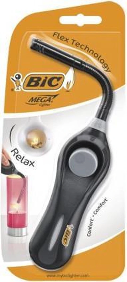 BIC Multifunctionele Aansteker Megalighter Flex Voor Oa BBQ En Kaarsen - Met Flexibele Hals - Diverse Kleuren - 1 Stuk 3 BIC Multifunctionele Aansteker Megalighter Flex Voor Oa BBQ En Kaarsen - Met Flexibele Hals - Diverse Kleuren - 1 Stuk