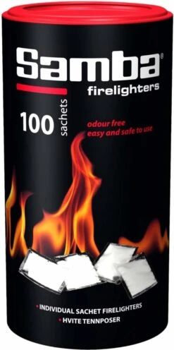 Samba Aanmaakzakjes Openhaard - 100 Stuks In Koker -Bbq Gereedschap Winkel 598x1200
