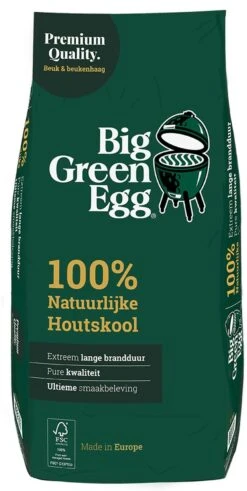 Big Green Egg BigGreenEgg Houtskool Europa 9kg - 1 Zak -Bbq Gereedschap Winkel 604x1200