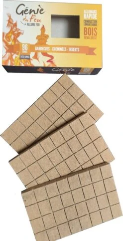 Genie Du Feu Aanmaakblokjes Bruin - 1344 Stuks - Voordeel Verpakking -Bbq Gereedschap Winkel 614x1200