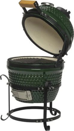 Patton Kamado Keramische Houtskoolbarbecue - 13" - Grilloppervlak Ø 28 Cm - Inclusief Heatdeflector - Groen 9 Patton Kamado Keramische Houtskoolbarbecue - 13" - Grilloppervlak Ø 28 Cm - Inclusief Heatdeflector - Groen -Bbq Gereedschap Winkel 682x1200 1