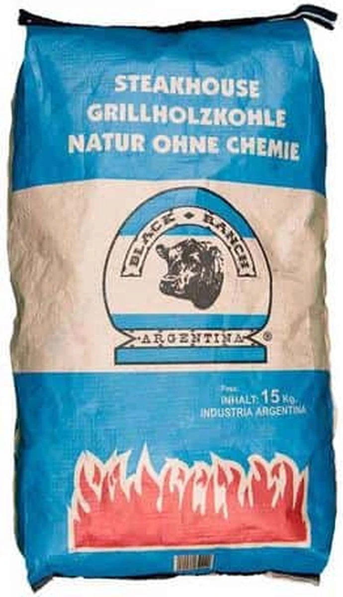 Black Ranch Houtskool 15 Kg – Quebracho – 1 Zak 3 Black Ranch Houtskool 15 Kg – Quebracho – 1 Zak