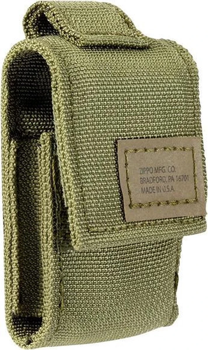 Zippo Tactical Molle Pouch / Hoes En Black Crackle Benzine Aansteker Geschenk Set OD Green 5 Zippo Tactical Molle Pouch / Hoes En Black Crackle Benzine Aansteker Geschenk Set OD Green - Afbeelding 3