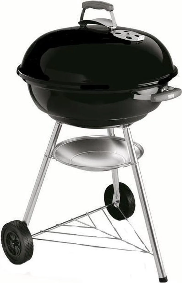 Weber Compact Kettle Houtskoolbarbecue - � 57 Cm - Zwart 3 Weber Compact Kettle Houtskoolbarbecue - � 57 Cm - Zwart