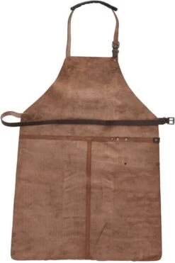Old West BBQ Schort Barbecue Schort Leer - Cognac Bruin -Bbq Gereedschap Winkel 799x1200 9