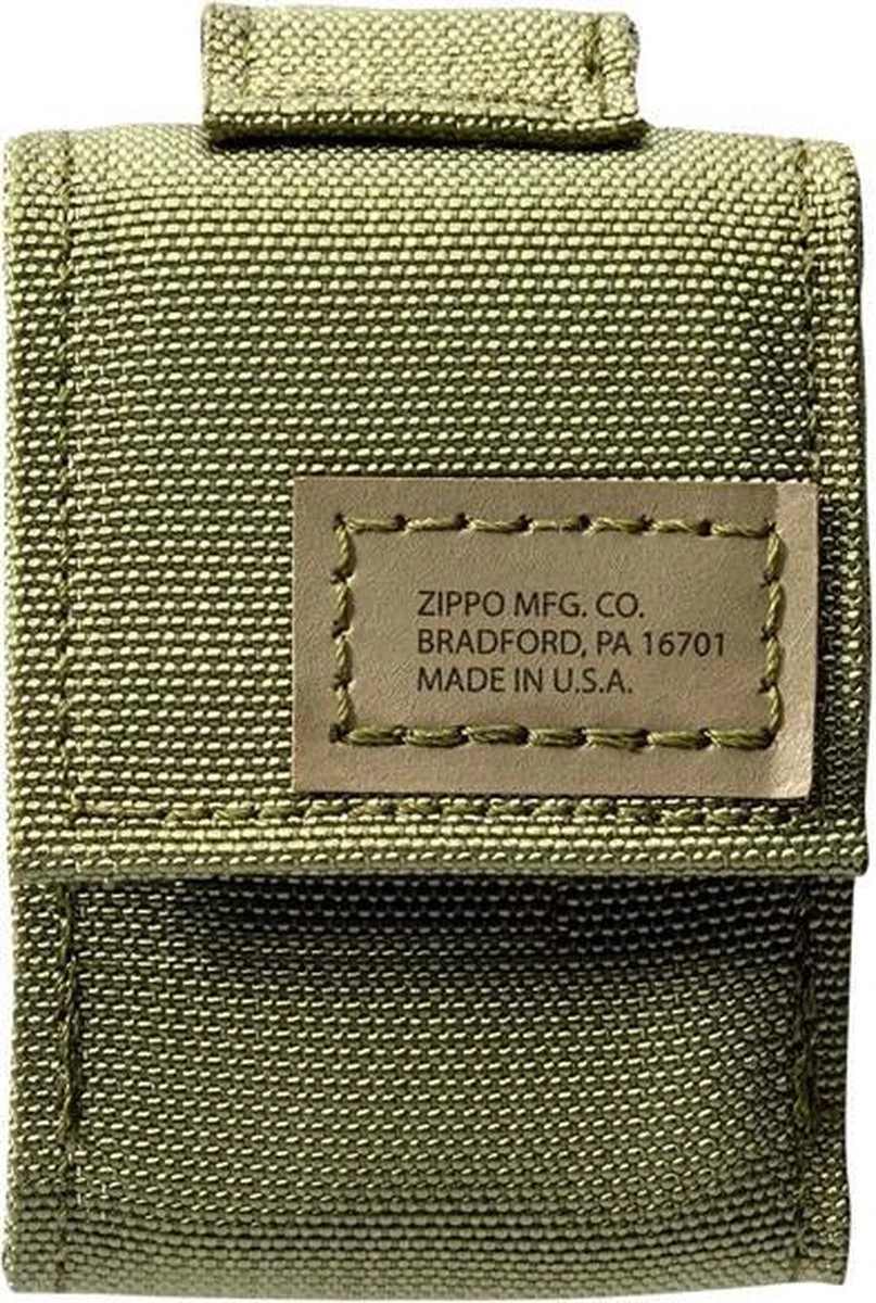 Zippo Tactical Molle Pouch / Hoes En Black Crackle Benzine Aansteker Geschenk Set OD Green 4 Zippo Tactical Molle Pouch / Hoes En Black Crackle Benzine Aansteker Geschenk Set OD Green - Afbeelding 2