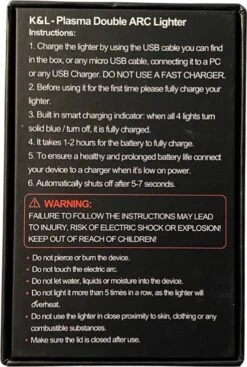 K&L Elektrische Plasma Aansteker - Vuurwerk - USB Oplaadbaar - Storm Bestendig -Bbq Gereedschap Winkel 808x1200