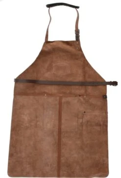 Old West BBQ Schort Barbecue Schort Leer - Cognac Bruin -Bbq Gereedschap Winkel 815x1200 3