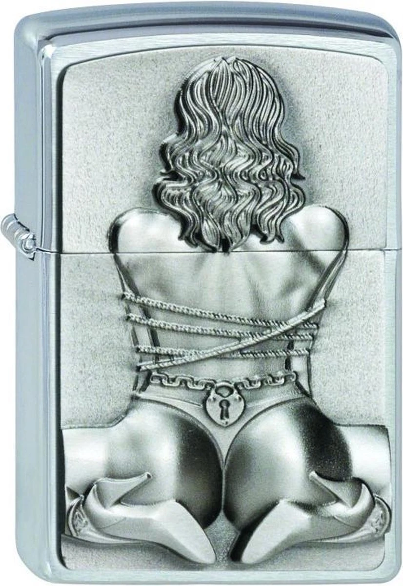 Zippo Aansteker Bondage Girl Emblem 3 Zippo Aansteker Bondage Girl Emblem