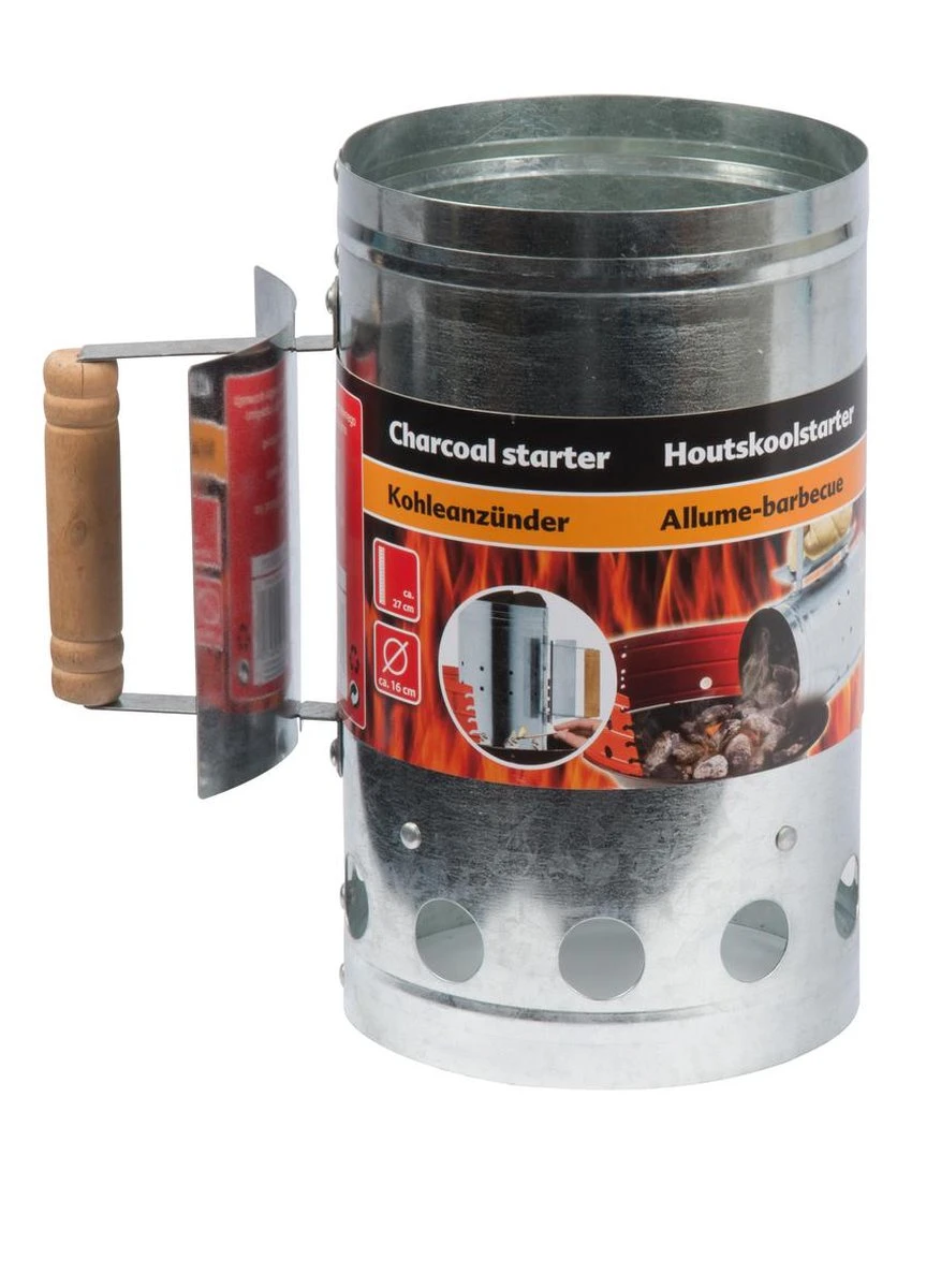 BBQ Collection Houtskoolstarter - Metaal - 27x16cm 9 BBQ Collection Houtskoolstarter - Metaal - 27x16cm - Afbeelding 7