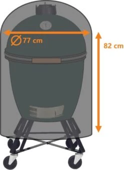 Luxe Waterdichte Ronde BBQ Hoes - 84 Cm X 77 Cm - Barbecue Beschermhoes - BBQ Accessoires - Geschikt Voor O.a. Kamado, Big Green Egg, Grill Guru, The Bastard, Patton, Weber -Bbq Gereedschap Winkel 878x1200