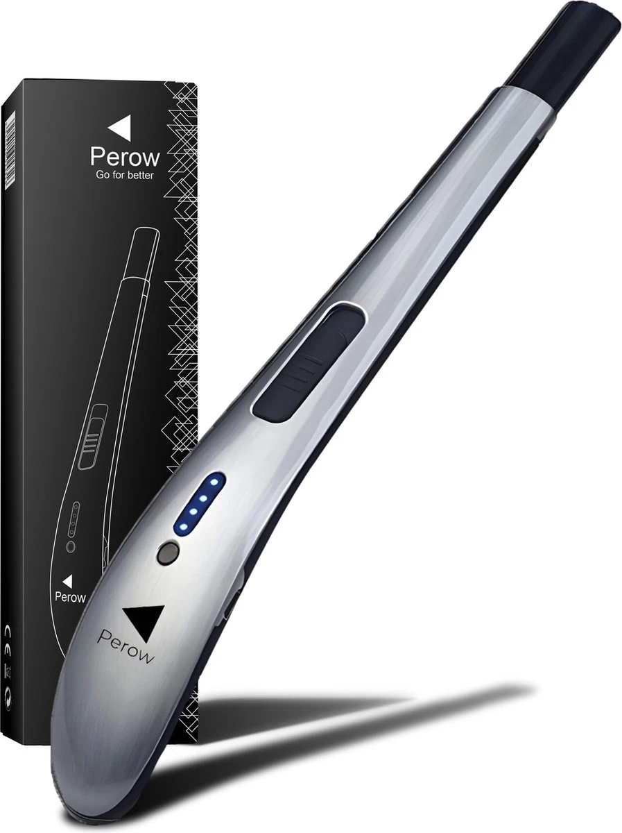 Oplaadbare Lange Elektrische Aansteker - Zilver - Duurzame Plasma Aansteker - Inclusief Cadeauverpakking - BBQ - Kaarsen 3 Oplaadbare Lange Elektrische Aansteker - Zilver - Duurzame Plasma Aansteker - Inclusief Cadeauverpakking - BBQ - Kaarsen