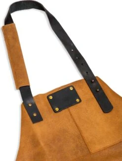 Leren Schort – Soepel Licht Bruin Leer - Barbecueschort - Kokschort - Kookschort – Keukenschort Man – 81 X 56 Cm 8 Leren Schort – Soepel Licht Bruin Leer - Barbecueschort - Kokschort - Kookschort – Keukenschort Man – 81 X 56 Cm -Bbq Gereedschap Winkel 915x1200