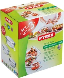 Pyrex Optimum Ovenschalenset 1,4 L - 2,1 L - 3 L - 21 X 18 X 8 Cm - 24 X 20 X 10 Cm - 27 X 23 X 11 Cm -Bbq Gereedschap Winkel 993x1200 3